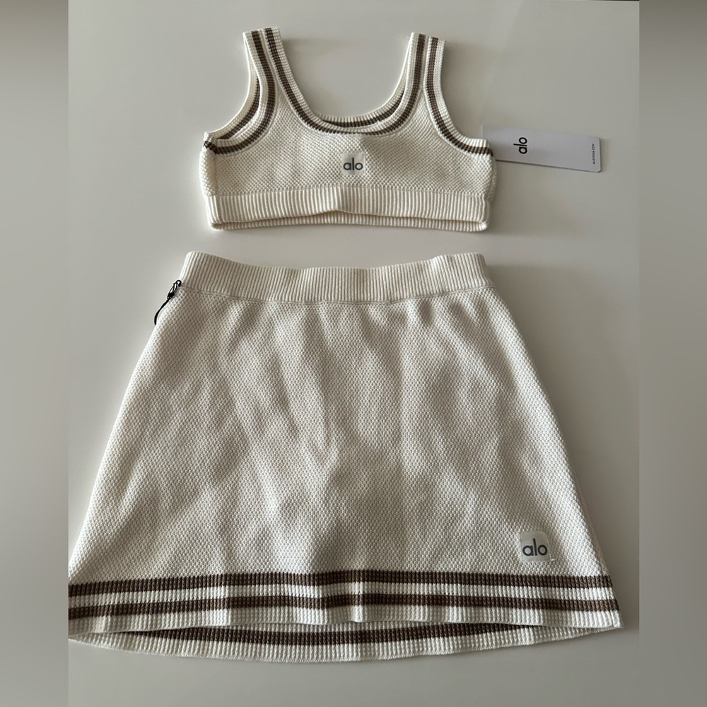 ALO Yoga tennis knit set